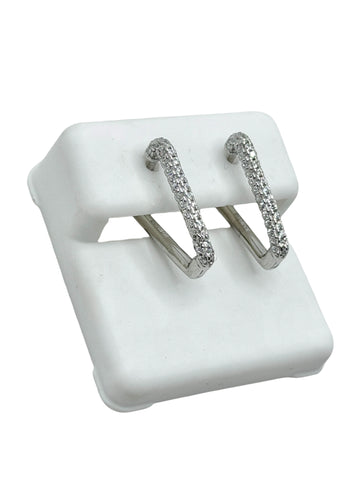 ARRACADA TRAPECIO MULTI ZIRCONIA - PLATA .925