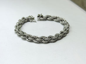 PULSO TORSAL CON ZIRCONIA - 20.5 CM X 8 MM - PLATA .925