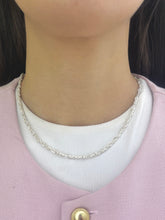COLLAR GARGANTILLA - TRENZA TEJIDO TUBULAR - PLATA .925