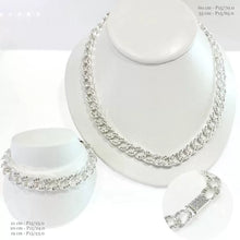 CADENA Y PULSO CON ZIRCONIA MODELO CLASICO - PLATA .925