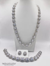 SET JUEGO OVAL ZIRCONIA CENTRAL CON CONTORNO - PLATA .925