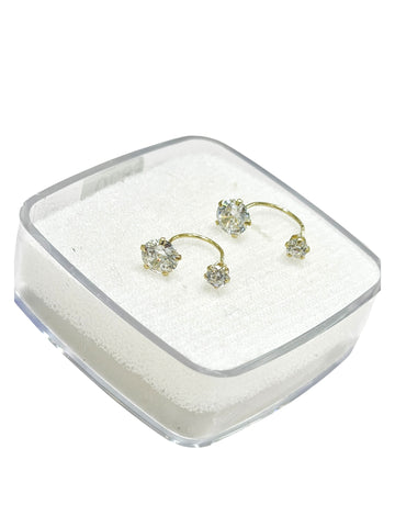 BROQUEL CURVO 5 x 3 - ORO 10K