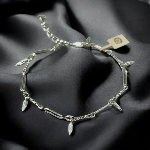 TOBILLERA DIJES PLUMAS - PLATA .925