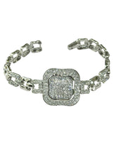 PULSERA CUADRO CON EXTENSIBLE PLATA .925