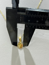 CADENA CON MEDALLA VIRGEN DE GUADALUPE - GOTA MINI FLORENTINO - ORO 10K