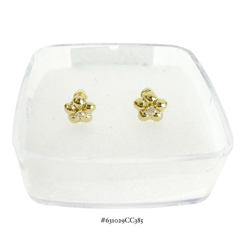 BROQUEL FLOR BOLITAS CENTRO ZIRCONIA