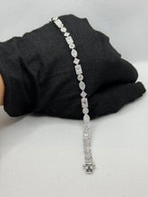 PULSERA FIGURAS GEOMÉTRICAS ZIRCONIA BLANCA - PLATA .925