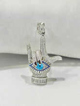 DIJE MANO CON OJO TURCO ITA - PLATA .925
