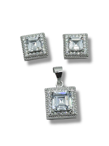 SET / JUEGO CUADRO - PLATA .925
