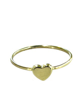 ANILLO CORAZÓN LISO MINI - ORO 10K