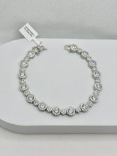 PULSERA CIRCULOS ZIRCONIA CHICO Y GRANDE - PLATA .925
