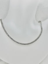 CADENA TENNIS PIEDRA ZIRCONIA 45 cm x 3 mm - PLATA .925
