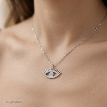 GARGANTILLA OJO TURCO CON ZIRCONIA - PLATA .925