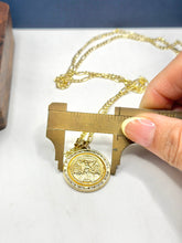 CADENA FÍGARO CART 3x1 CON DIJE CENTENARIO ESCALA - 60 CM - ORO 10K