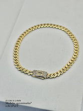 PULSO BARBADO EDGE - Broche piedra - 21 cm x 5 mm - ORO 10K