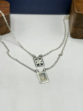 ESCAPULARIO - VIRGEN DEL CARMEN / SAGRADO CORAZON - PLATA .925