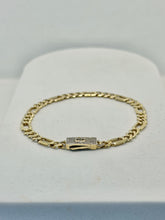 PULSO FIGARO CART 3x1 - Broche piedra - 18 cm x 5 mm - ORO 10K