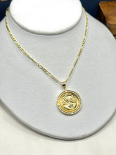 CADENA FÍGARO CART 3x1 CON DIJE CENTENARIO ESCALA - 60 CM - ORO 10K