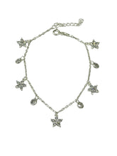 PULSERA DIJES COLGANTES - FLOR - PLATA .925