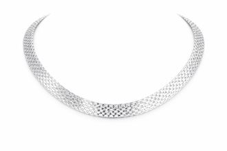 COLLAR GARGANTILLA RED GRUESA - PLATA .925