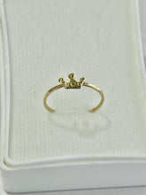 ANILLO CORONA LISA MINI - ORO 10K