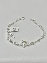 PULSERA ESTRELLA INFLADA 3D - PLATA .925