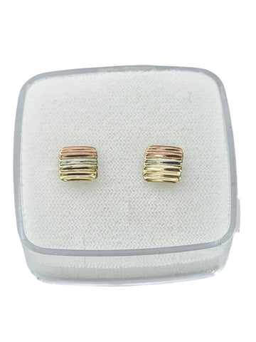 BROQUEL CUADRO COLOR FLORENTINO - ORO 10K