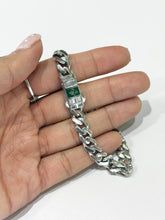 PULSO BARBADO - 18.5 cm x 8 mm - Oro blanco - ORO 10K