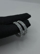 ARRACADA GRANDE BAGUETTES - BROCHE CLICK - PLATA .925