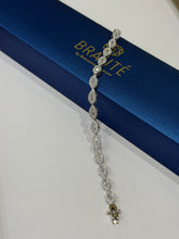 PULSERA SEMILLAS ZIRCONIA BLANCA - PLATA .925