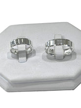 ARGOLLA LISA 5 MM - FILO ESPEJO DIAGONAL - PLATA .925