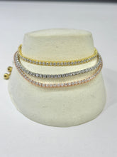 PULSERA TENNIS AJUSTABLE - PLATA .925