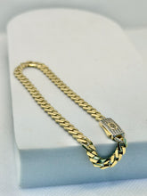PULSO BARBADO EDGE - Broche piedra - 21 cm x 5 mm - ORO 10K