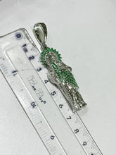 DIJE SAN JUDAS TADEO CIRCONIA VERDE ITA- PLATA .925