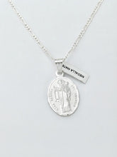 CADENA CON MEDALLA VIRGEN NUESTRA SEÑORA DEL ROSARIO - PLATA .925