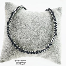 CADENA PAVONADA ESPIGA CUADRO 3.5 mm - PLATA .925