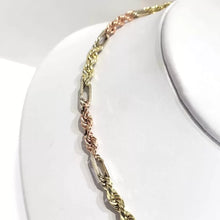 CADENA TORSAL FÍGARO ORO FLORENTINO 60 CM - 4MM - ORO 10K