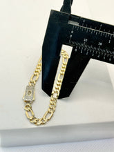 PULSO FIGARO CART 3x1 - Broche piedra - 16 cm x 5 mm - ORO 10K