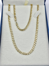 CADENA BARBADA - 4.5 MM  x 55 CM - ORO 10K