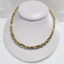 CADENA TORSAL FÍGARO 5 mm - 55 cm - ORO 10K