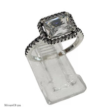 ANILLO RECTÁNGULO ZIRCONIA - PLATA 925