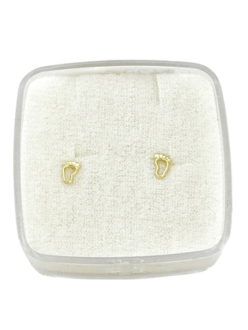 BROQUEL PIE SILUETA MINI - ORO 10K