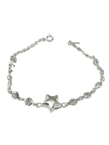 PULSERA ESTRELLA INFLADA 3D - PLATA .925
