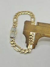 PULSO FIGARO CART 3x1 - Broche piedra - 18 cm x 6.5 mm - ORO 10K