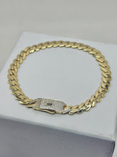 PULSO BARBADO EDGE - Broche piedra - 21 cm x 6.5 mm - ORO 10K
