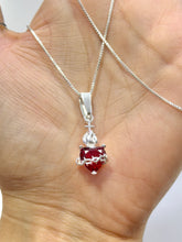 CADENA CON DIJE SAGRADO CORAZON DE JESUS -  MODELO 2 - PLATA .925