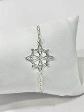 PULSERA NUDO DE BRUJA TRANSVERSAL GRANDE - PLATA .925