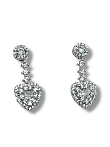 ARETE CORAZÓN COLGANTE - PLATA .925