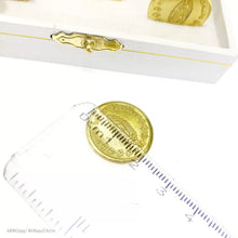 JUEGO DE ARRAS CHAPA DE ORO GRANDES - VIRGEN GPE.