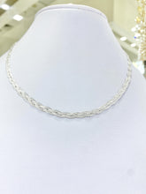 COLLAR GARGANTILLA - TRENZA 3 HILOS - PLATA .925